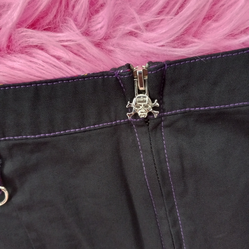 Tripp NYC vintage mall goth early 2000s radass purple & black skirt! SOLD - Picture 12 of 12